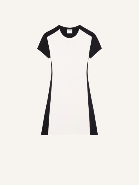 CONTRAST FRAME MINI DRESS