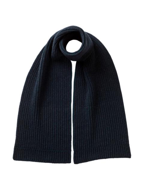Donegal Cashmere Navy Knitted Scarf