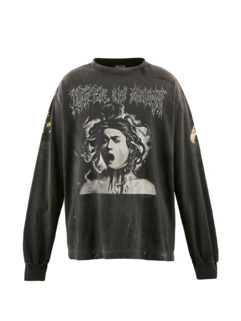 graphic-print long-sleeve T-shirt