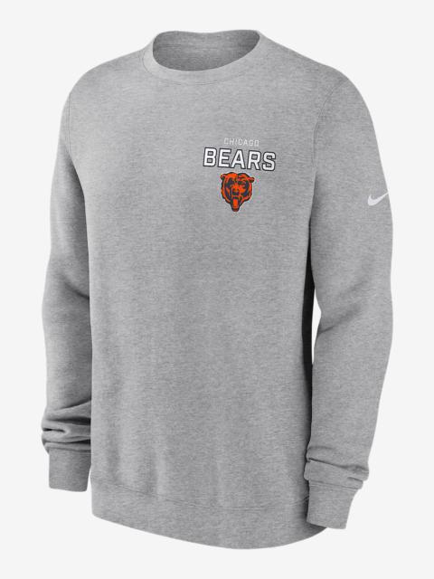 Chicago Bears Draw Block Club Men's Nike NFL Pullover Crew