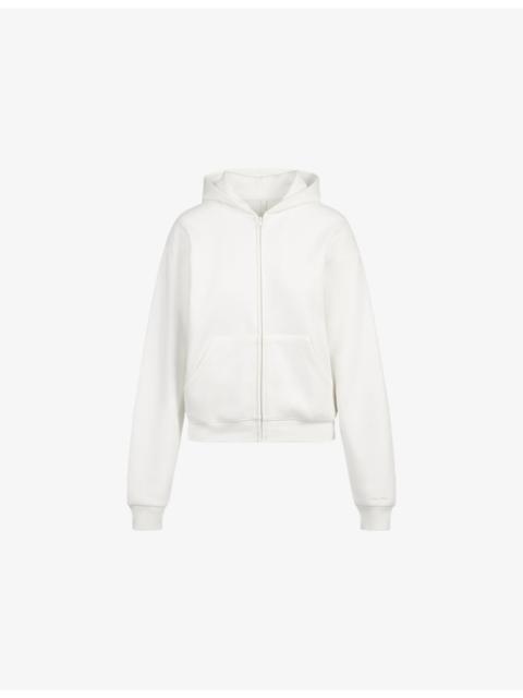 Classic Zip-Up Cotton-Fleece Hoody