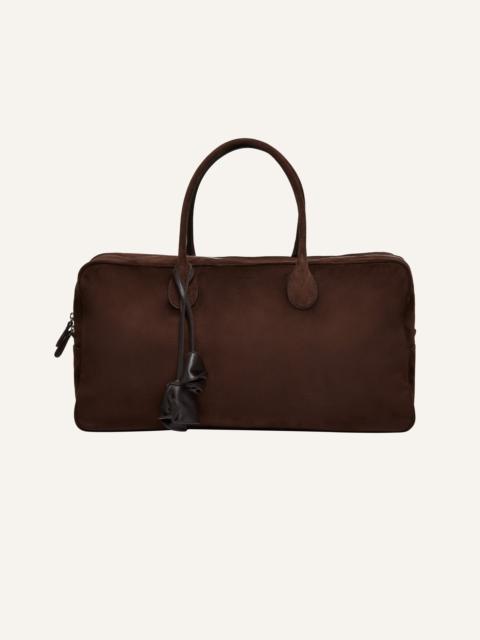 Large Brigitte bag in brown suede