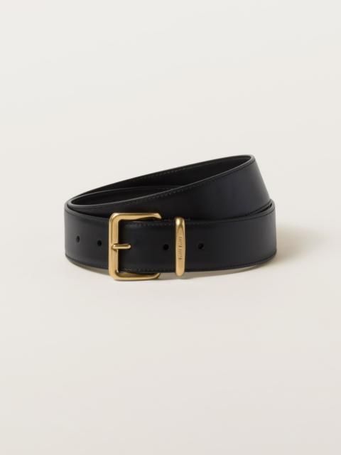 Leather belt