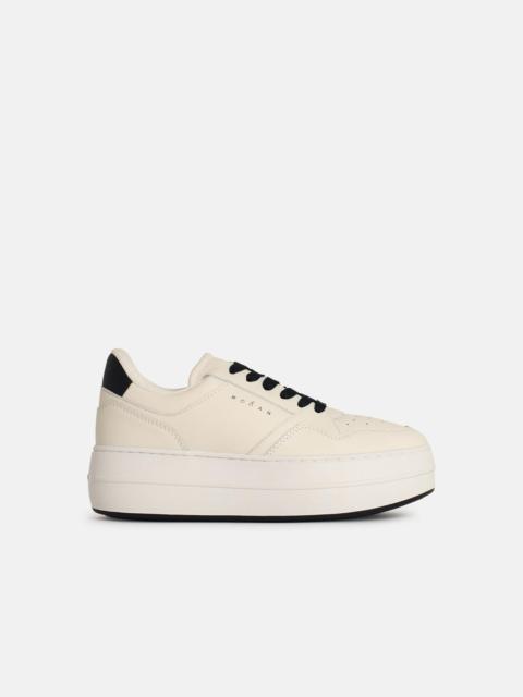 'H670' WHITE LEATHER SNEAKERS