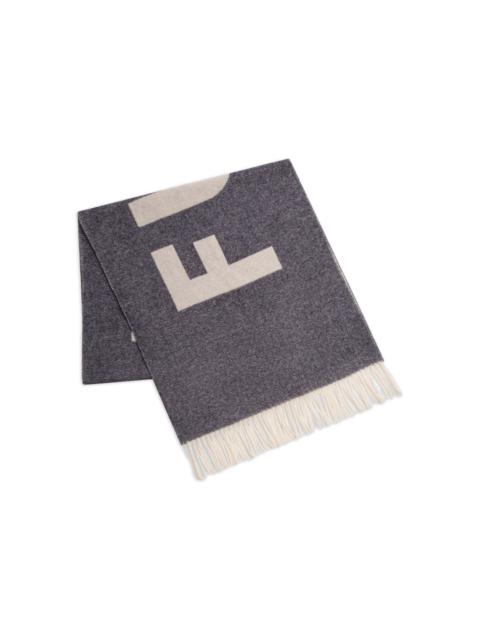 logo-jacquard scarf