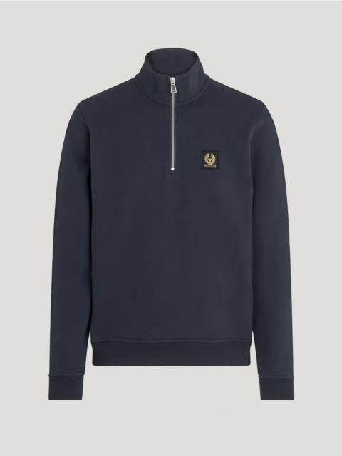BELSTAFF QUARTER ZIP SWEATSHIRT