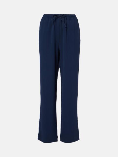Aurelia crêpe straight pants