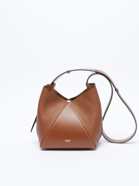 MMBUCKETS Small bucket bag in deer-print leather