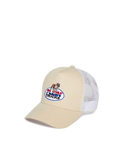 bulldog-emblem mesh cap