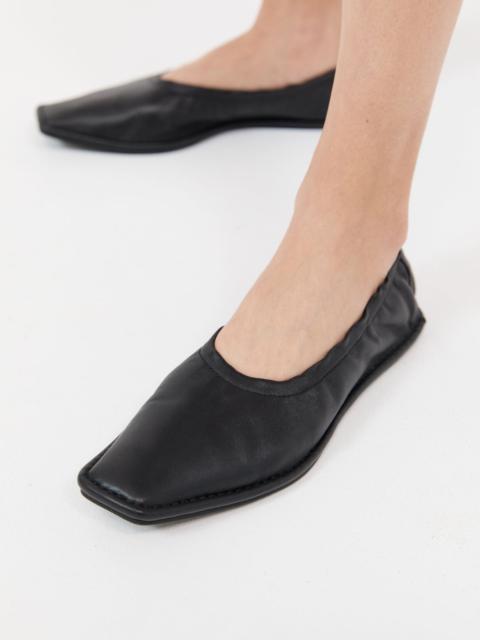 Soft Gathered Flats - Black