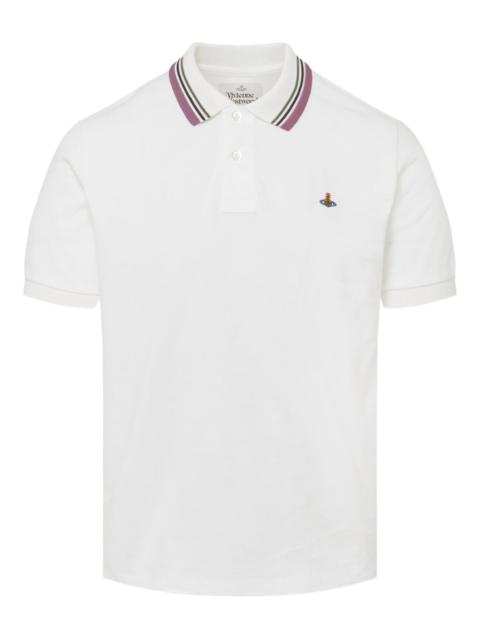 Orb-detail polo shirt