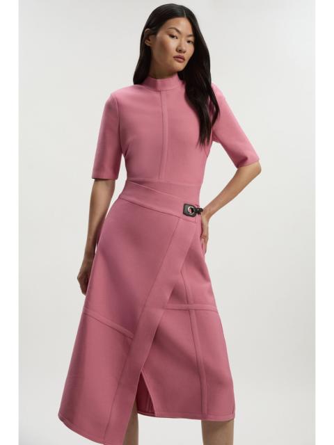 Figure Form Bandage Asymmetric Knit Midi Dress