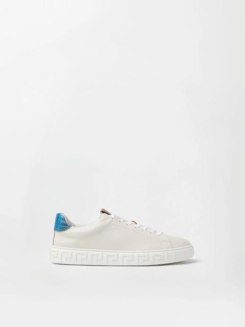 Greca Leather Sneakers