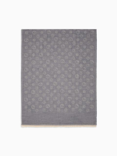 JACQUARD CASHMERE STOLE