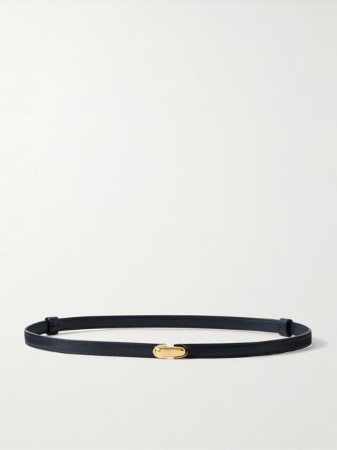 Symmetry leather belt Navy