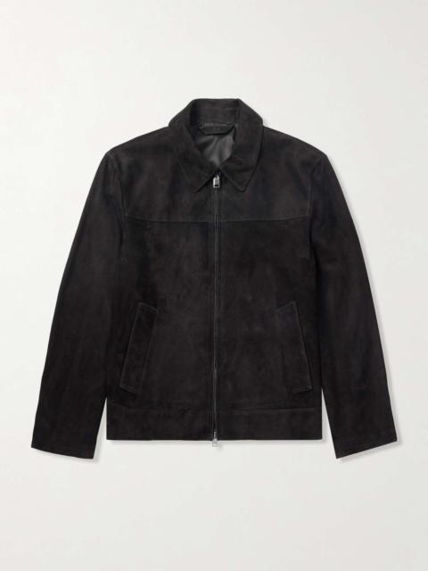 Suede Blouson Jacket