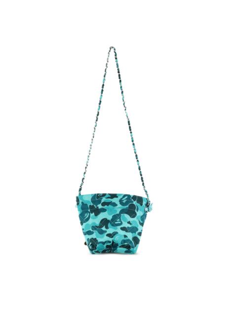 X BAPE CAMOUFLAGE-PRINT BUCKET BAG
