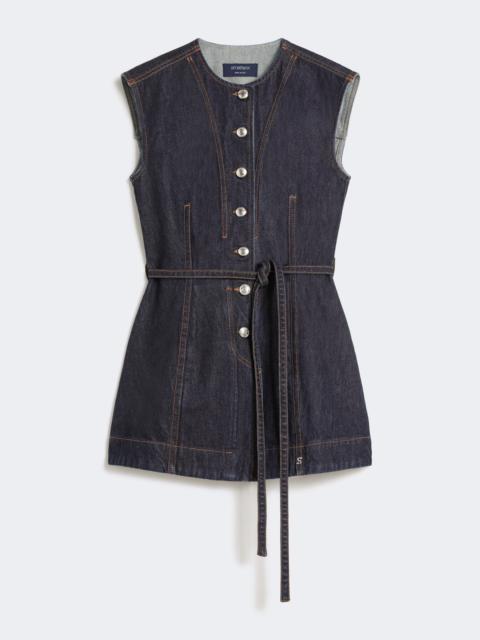 Sleeveless denim top - MIDNIGHTBLUE