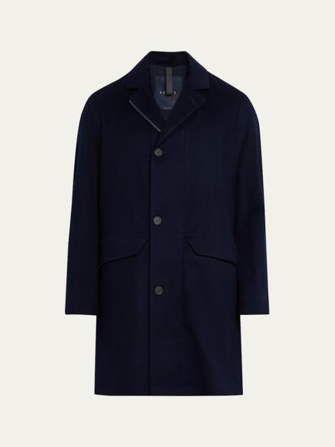 Men's Drone Wool and Cashmere Dust Coat