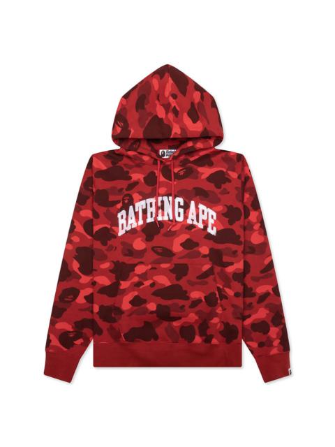 COLOR CAMO PULLOVER HOODIE - RED
