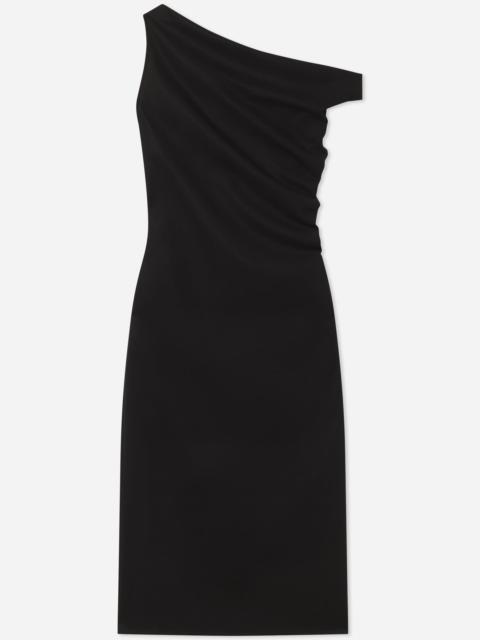 Draped Back Dress in Cotton