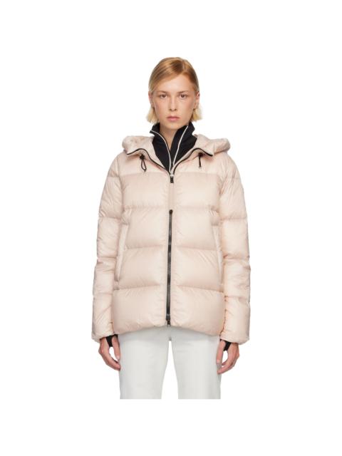 Pink Serittes Hooded Short Down Jacket