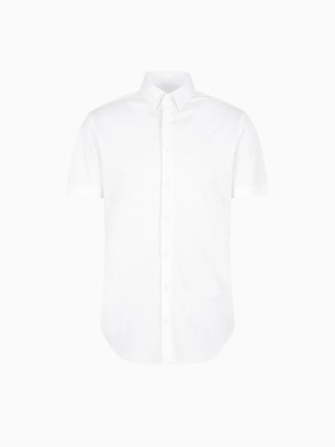 Short-sleeved, cotton-jersey shirt