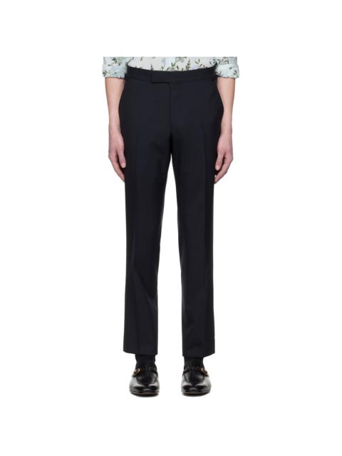 Navy Super Plain Weave O'Connor Trousers