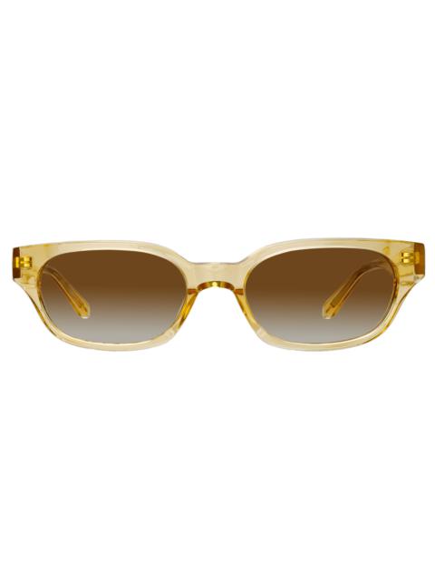 Medium Cat Eye Sunglasses in Translucent Yellow