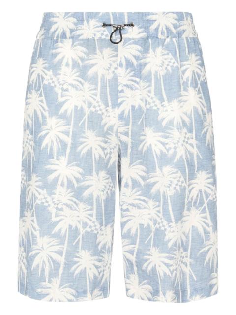 Kid Fit Chambray-print shorts