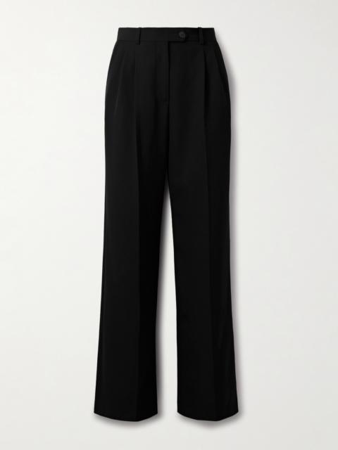 Virgil Pleated Wool-gabardine Wide-leg Pants