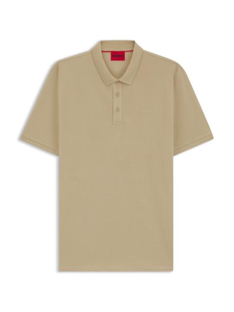 COTTON-PIQUÉ POLO SHIRT WITH LOGO PRINT