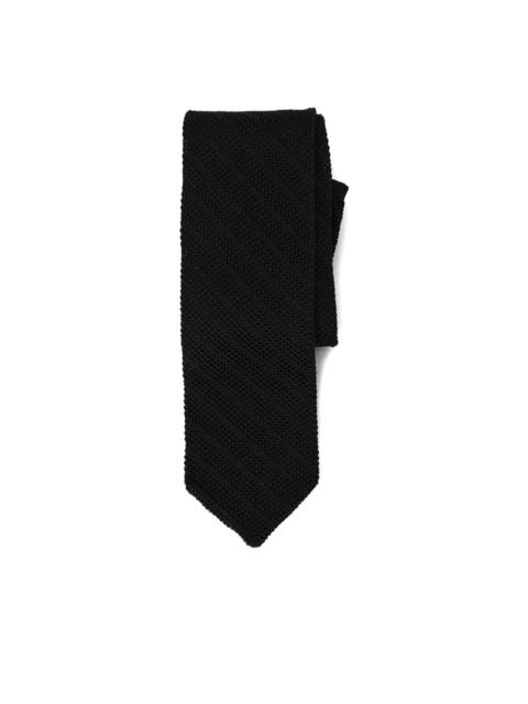 knitted silk tie