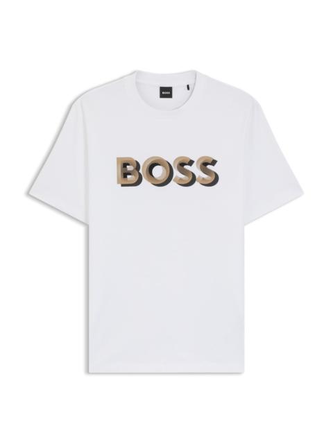 COTTON T-SHIRT WITH LOGO ARTWORK