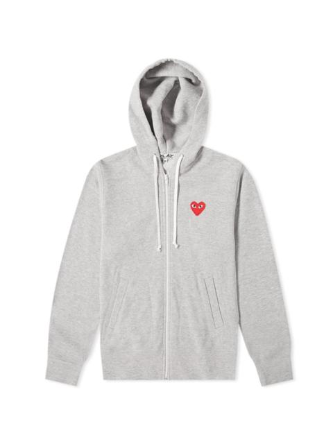 Comme des Garcons Play Women's Red Heart Full Zip Backprint