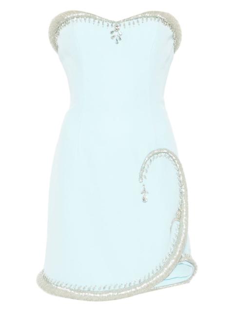 embellished strapless dress