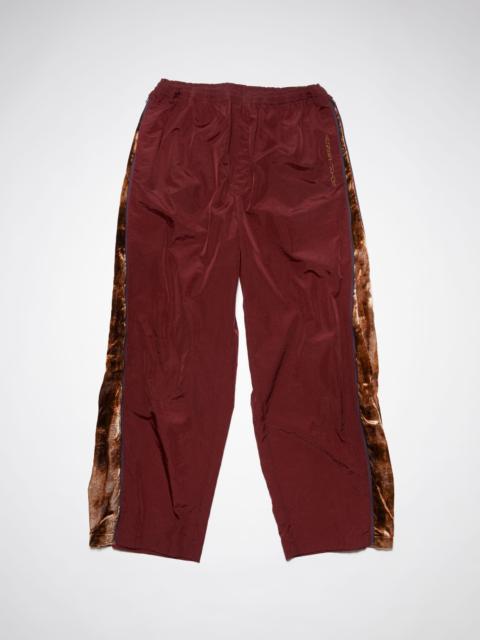 Casual trousers - Burgundy