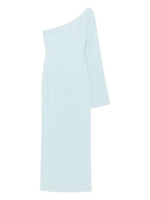 one-shoulder midi dress