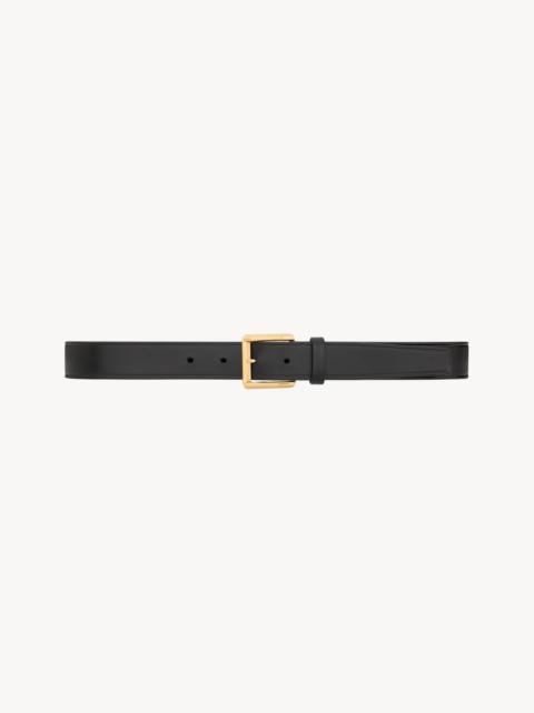 RECTANGULAR BUCKLE BELT IN LEATHER