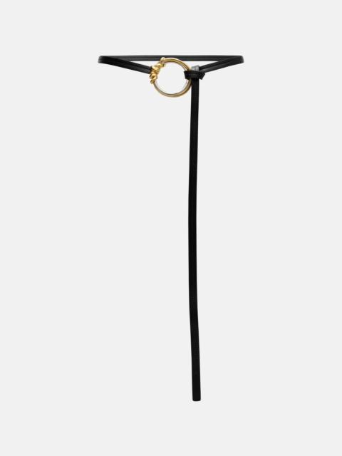 Knot Ring leather belt