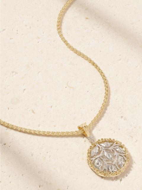 Ramage 18-karat Yellow And White Gold Diamond Necklace