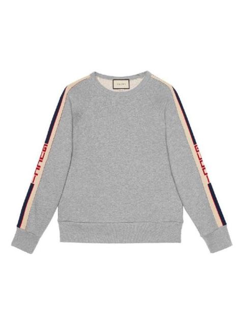 Gucci Side Sleeve Logo Turtleneck Sweatshirt For Men Grey 522846-X9I97-1295