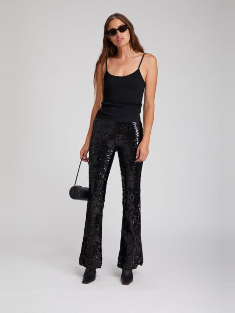 BLACK CREPE SCOOP NECK CAMI