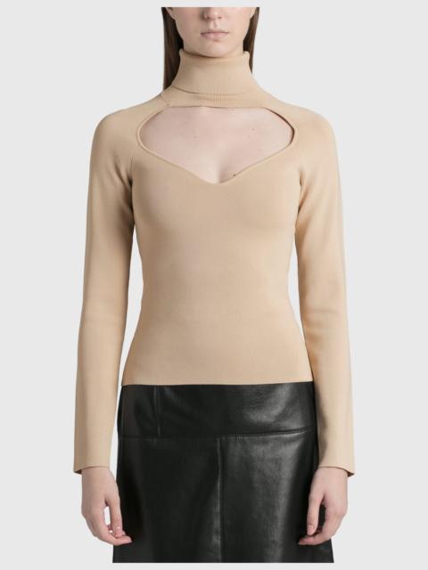 FAH CUT-OUT KNIT TOP SWEATER