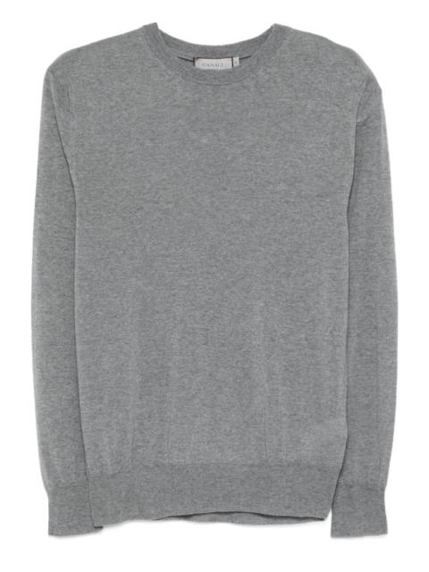 round-neck wool T-shirt