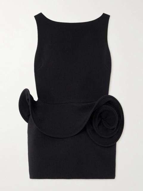 Open-back Crepe Mini Dress