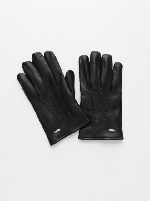 His Gloves Black Leather
