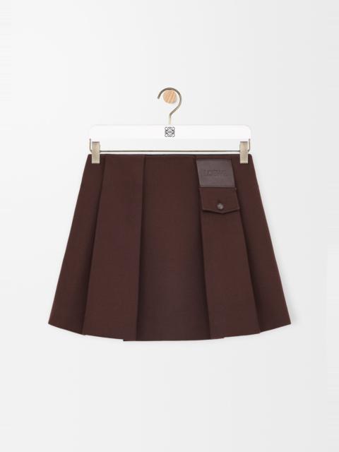 Mini skirt in wool