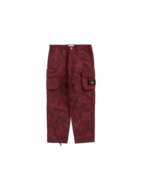 Supreme Stone Island Reactive Ice Camo Ripstop Cargo Pant Red