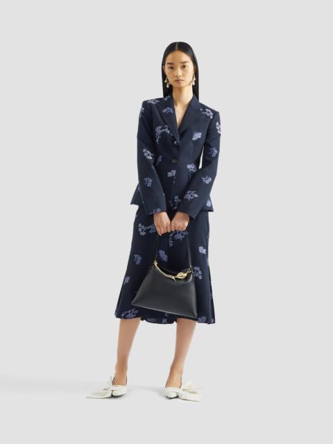 JACQUARD PENCIL MIDI SKIRT